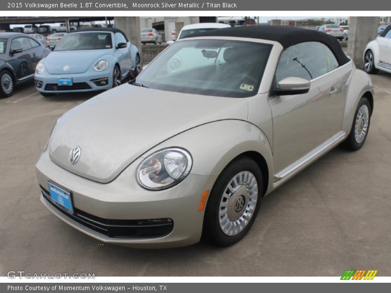 Moonrock Silver Metallic / Titan Black 2015 Volkswagen Beetle 1.8T Convertible