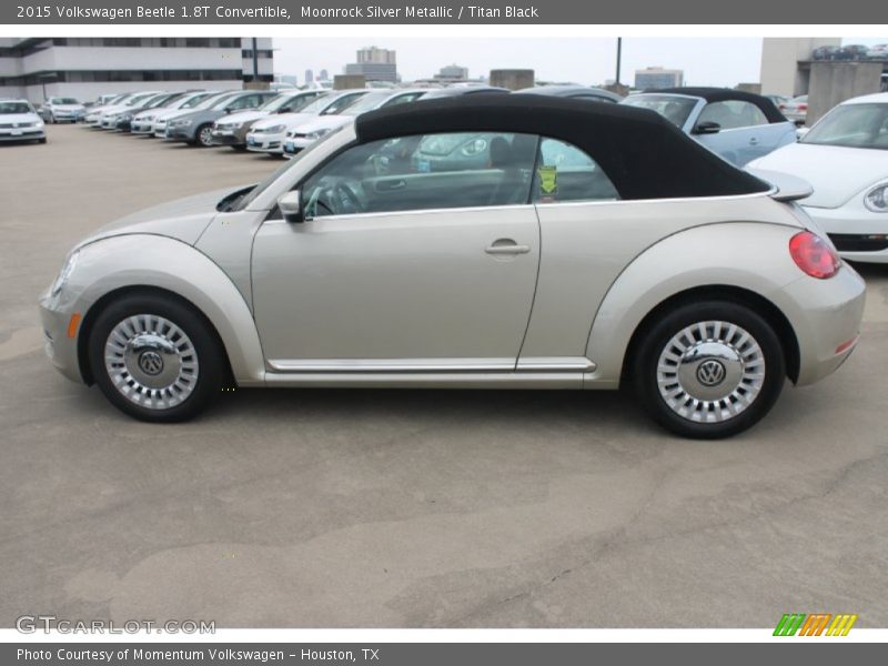 Moonrock Silver Metallic / Titan Black 2015 Volkswagen Beetle 1.8T Convertible