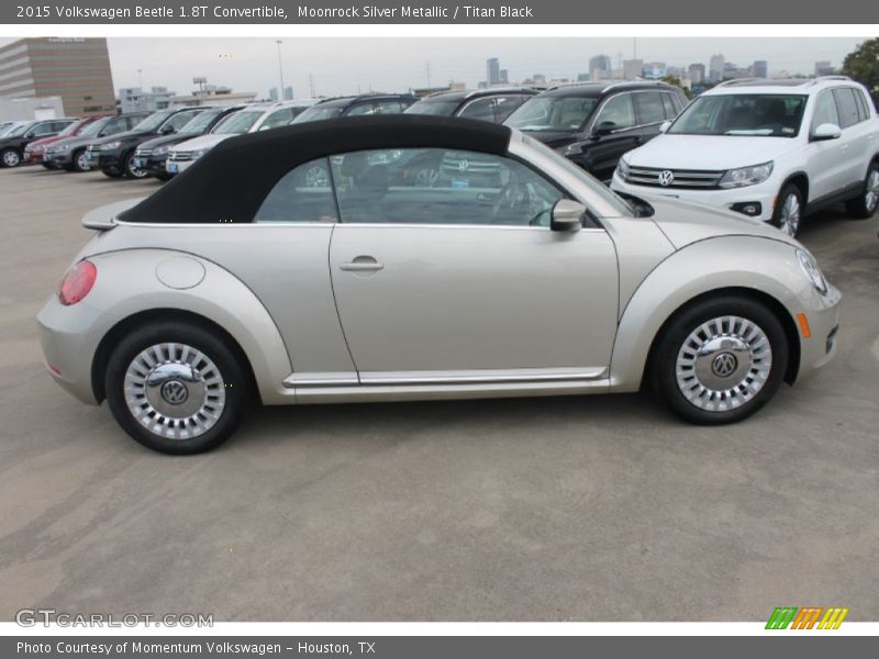 Moonrock Silver Metallic / Titan Black 2015 Volkswagen Beetle 1.8T Convertible