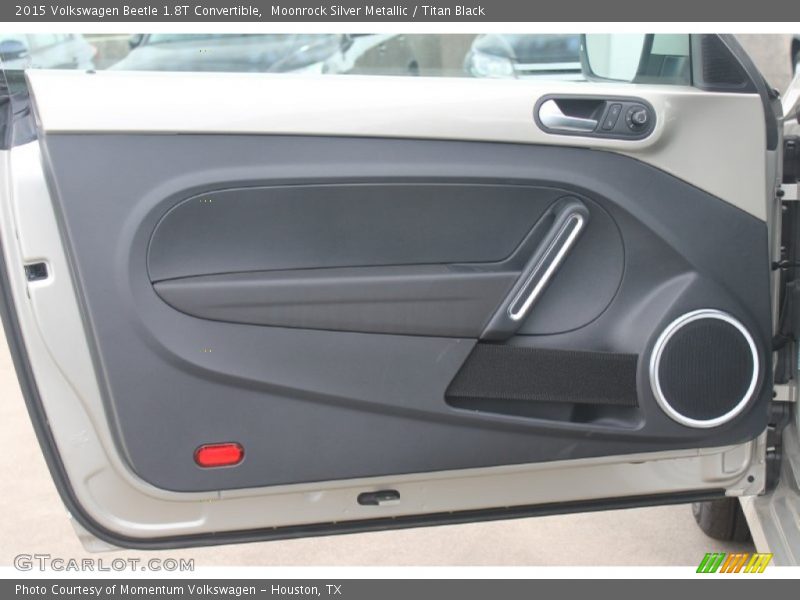 Moonrock Silver Metallic / Titan Black 2015 Volkswagen Beetle 1.8T Convertible