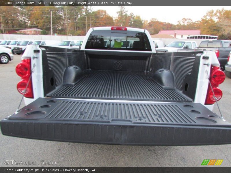 Bright White / Medium Slate Gray 2008 Dodge Ram 1500 SLT Regular Cab