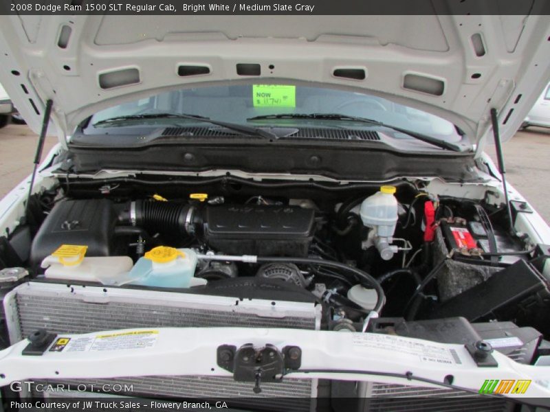 Bright White / Medium Slate Gray 2008 Dodge Ram 1500 SLT Regular Cab