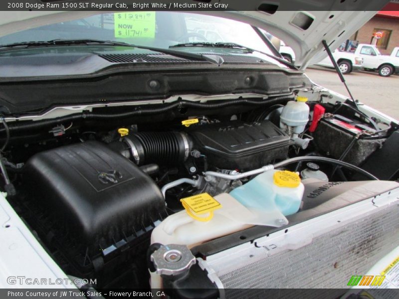 Bright White / Medium Slate Gray 2008 Dodge Ram 1500 SLT Regular Cab