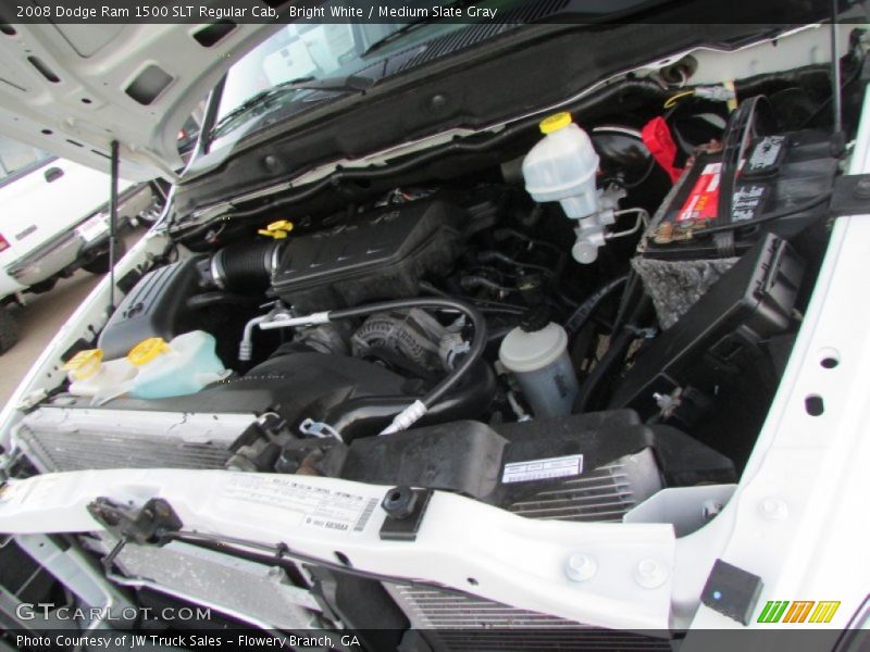 Bright White / Medium Slate Gray 2008 Dodge Ram 1500 SLT Regular Cab