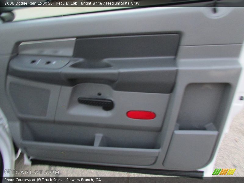 Bright White / Medium Slate Gray 2008 Dodge Ram 1500 SLT Regular Cab