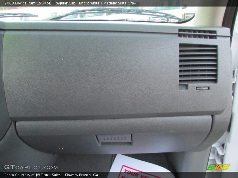 Bright White / Medium Slate Gray 2008 Dodge Ram 1500 SLT Regular Cab