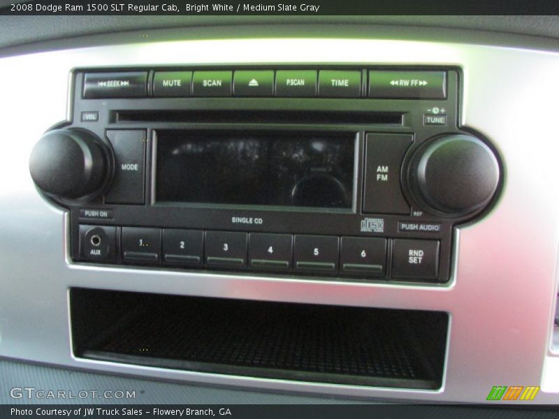 Bright White / Medium Slate Gray 2008 Dodge Ram 1500 SLT Regular Cab