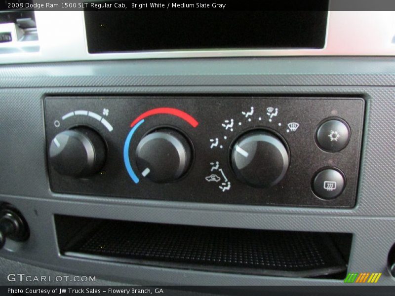 Bright White / Medium Slate Gray 2008 Dodge Ram 1500 SLT Regular Cab