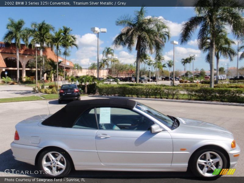 Titanium Silver Metallic / Grey 2002 BMW 3 Series 325i Convertible