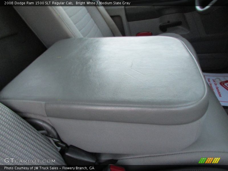 Bright White / Medium Slate Gray 2008 Dodge Ram 1500 SLT Regular Cab