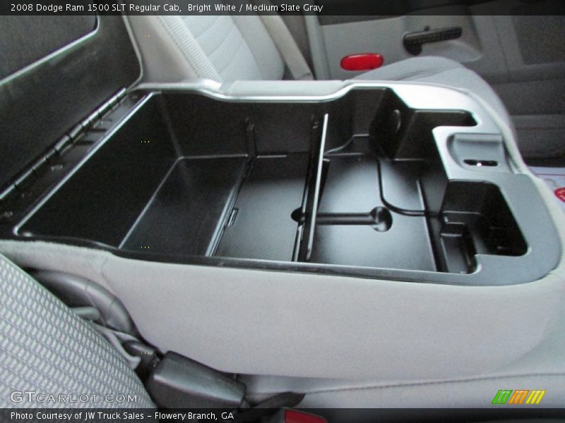 Bright White / Medium Slate Gray 2008 Dodge Ram 1500 SLT Regular Cab