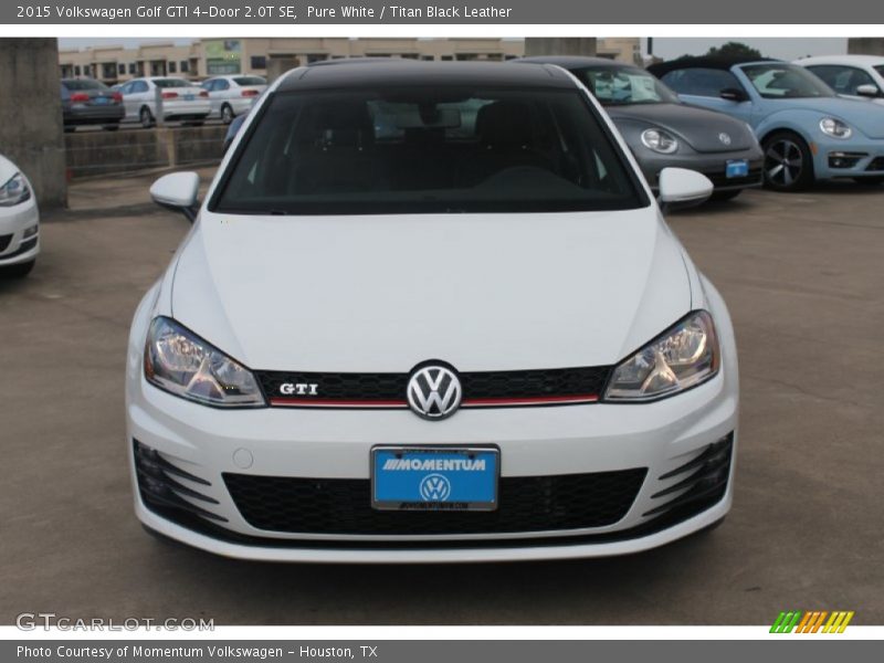 Pure White / Titan Black Leather 2015 Volkswagen Golf GTI 4-Door 2.0T SE