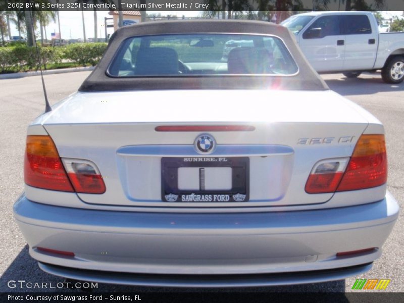 Titanium Silver Metallic / Grey 2002 BMW 3 Series 325i Convertible