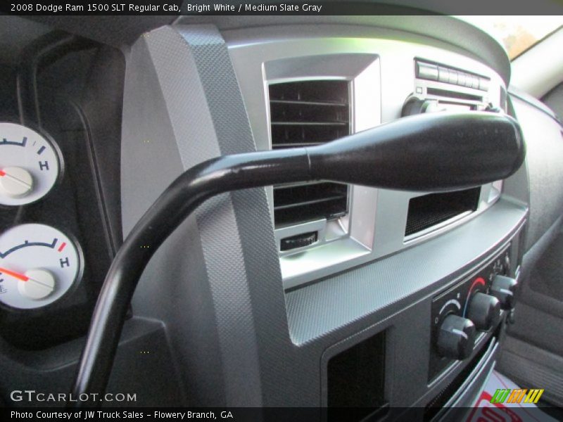Bright White / Medium Slate Gray 2008 Dodge Ram 1500 SLT Regular Cab