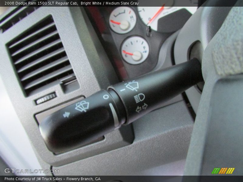 Bright White / Medium Slate Gray 2008 Dodge Ram 1500 SLT Regular Cab