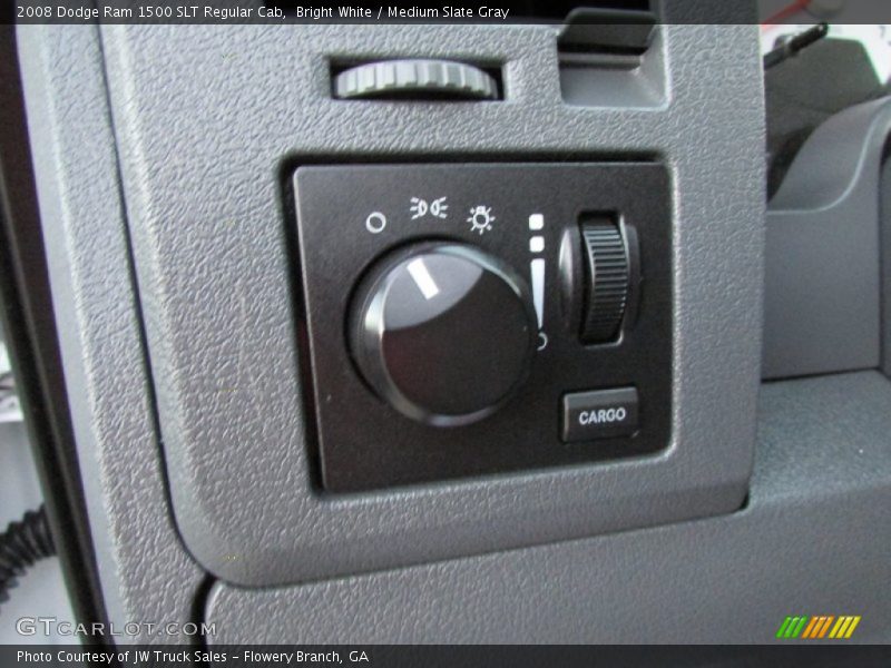 Bright White / Medium Slate Gray 2008 Dodge Ram 1500 SLT Regular Cab