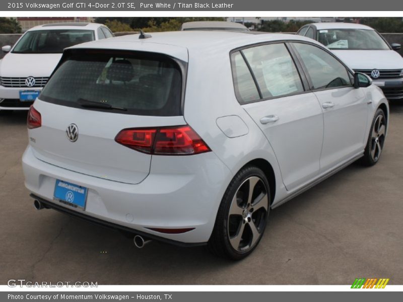 Pure White / Titan Black Leather 2015 Volkswagen Golf GTI 4-Door 2.0T SE