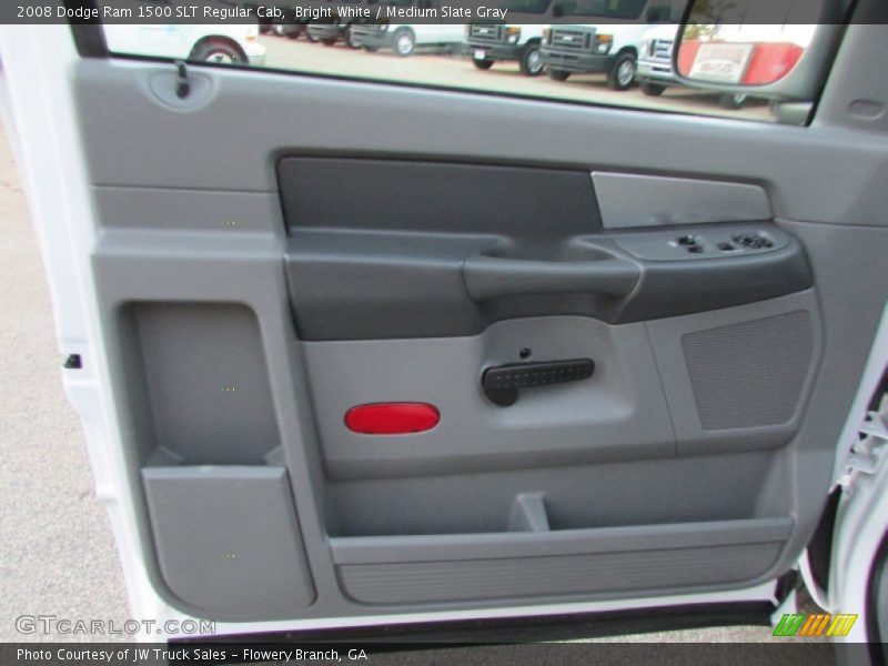 Bright White / Medium Slate Gray 2008 Dodge Ram 1500 SLT Regular Cab