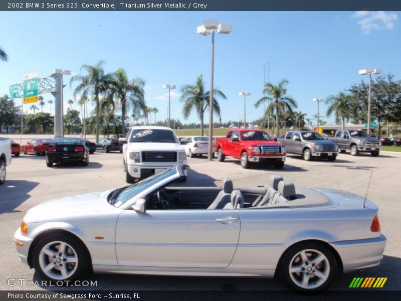 Titanium Silver Metallic / Grey 2002 BMW 3 Series 325i Convertible