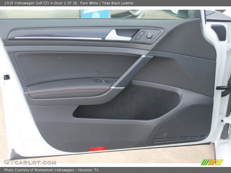 Pure White / Titan Black Leather 2015 Volkswagen Golf GTI 4-Door 2.0T SE