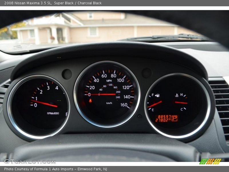 Super Black / Charcoal Black 2008 Nissan Maxima 3.5 SL
