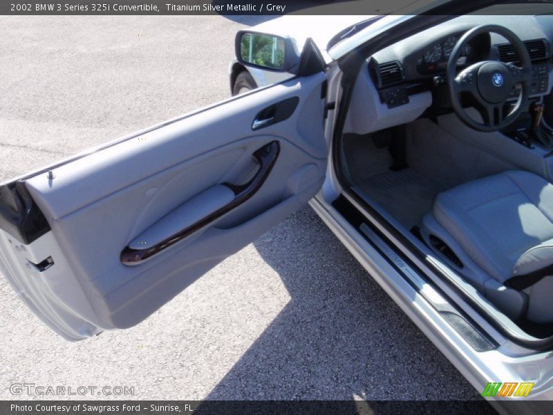 Titanium Silver Metallic / Grey 2002 BMW 3 Series 325i Convertible