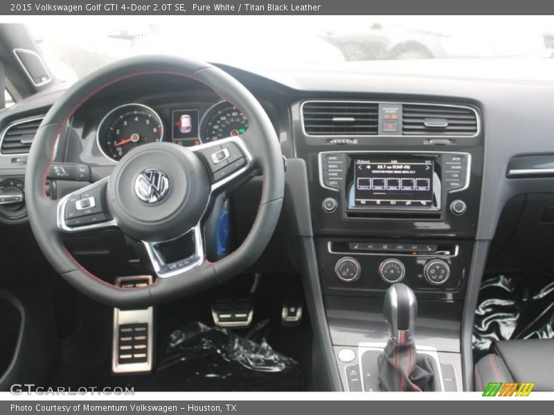 Pure White / Titan Black Leather 2015 Volkswagen Golf GTI 4-Door 2.0T SE