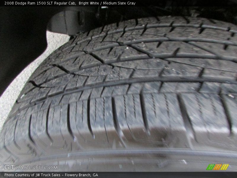 Bright White / Medium Slate Gray 2008 Dodge Ram 1500 SLT Regular Cab