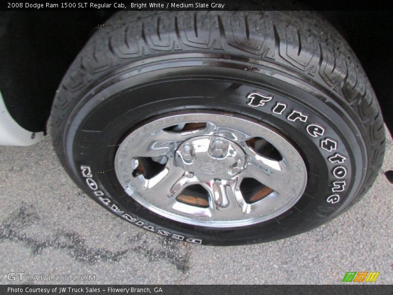 Bright White / Medium Slate Gray 2008 Dodge Ram 1500 SLT Regular Cab