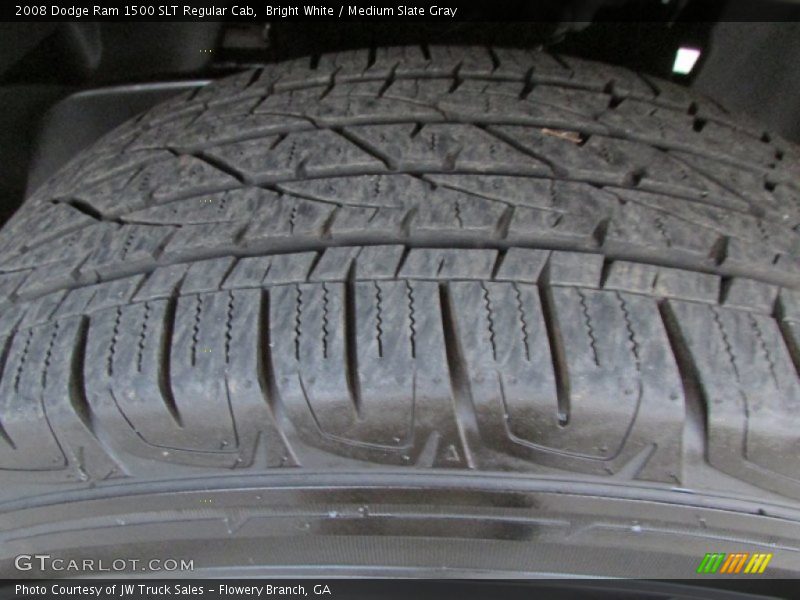 Bright White / Medium Slate Gray 2008 Dodge Ram 1500 SLT Regular Cab