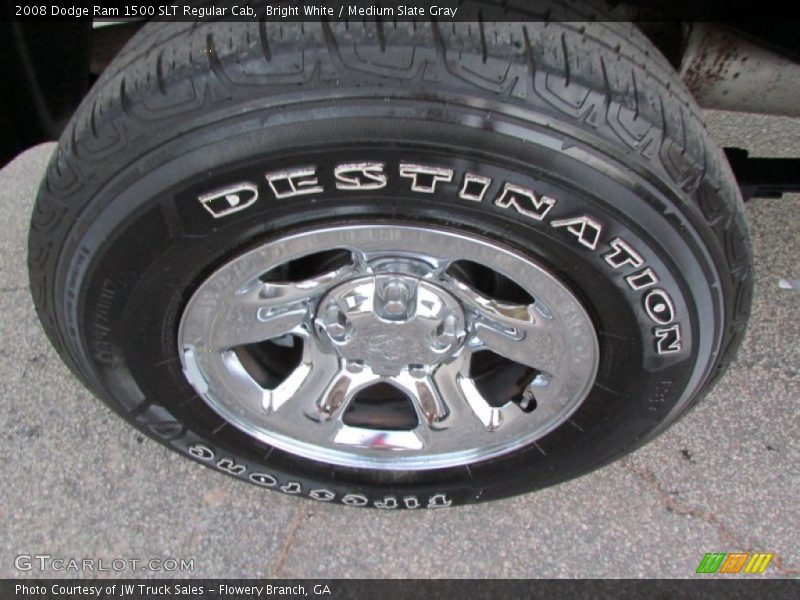 Bright White / Medium Slate Gray 2008 Dodge Ram 1500 SLT Regular Cab