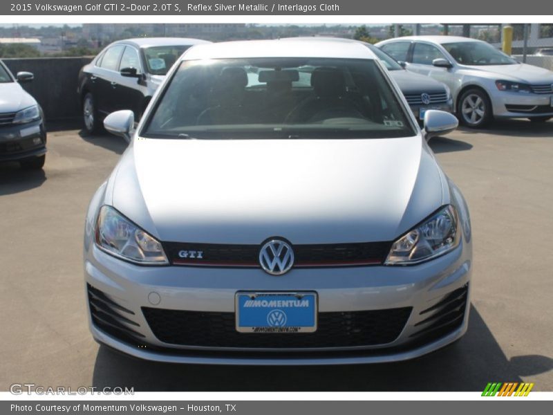 Reflex Silver Metallic / Interlagos Cloth 2015 Volkswagen Golf GTI 2-Door 2.0T S