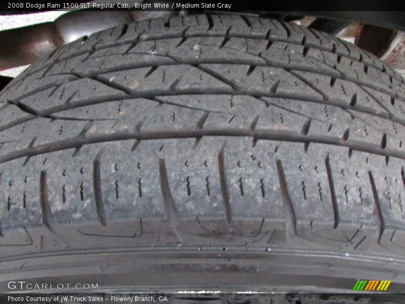 Bright White / Medium Slate Gray 2008 Dodge Ram 1500 SLT Regular Cab