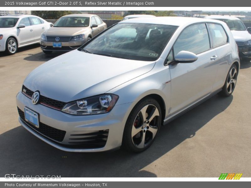 Reflex Silver Metallic / Interlagos Cloth 2015 Volkswagen Golf GTI 2-Door 2.0T S
