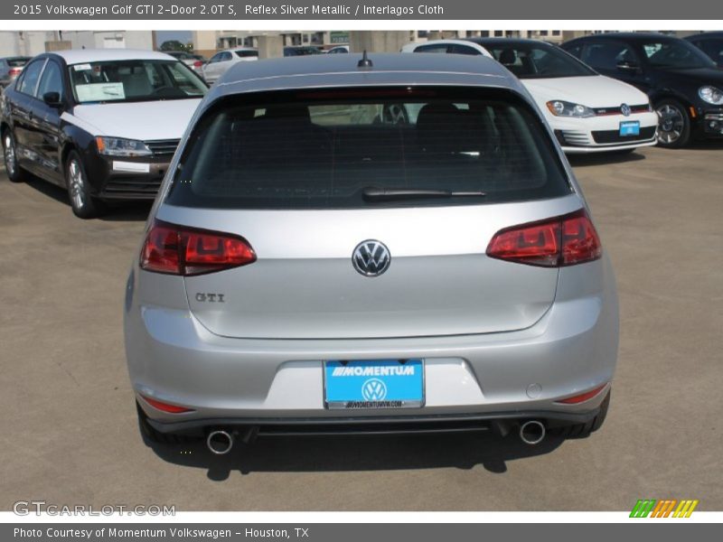 Reflex Silver Metallic / Interlagos Cloth 2015 Volkswagen Golf GTI 2-Door 2.0T S
