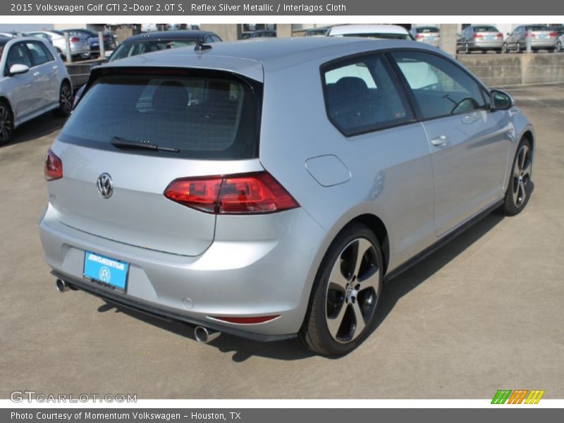 Reflex Silver Metallic / Interlagos Cloth 2015 Volkswagen Golf GTI 2-Door 2.0T S
