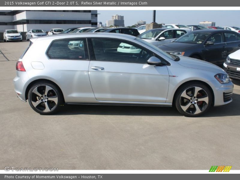 Reflex Silver Metallic / Interlagos Cloth 2015 Volkswagen Golf GTI 2-Door 2.0T S