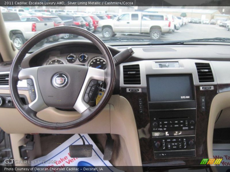Silver Lining Metallic / Cashmere/Cocoa 2011 Cadillac Escalade Luxury AWD