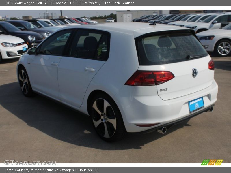 Pure White / Titan Black Leather 2015 Volkswagen Golf GTI 4-Door 2.0T SE