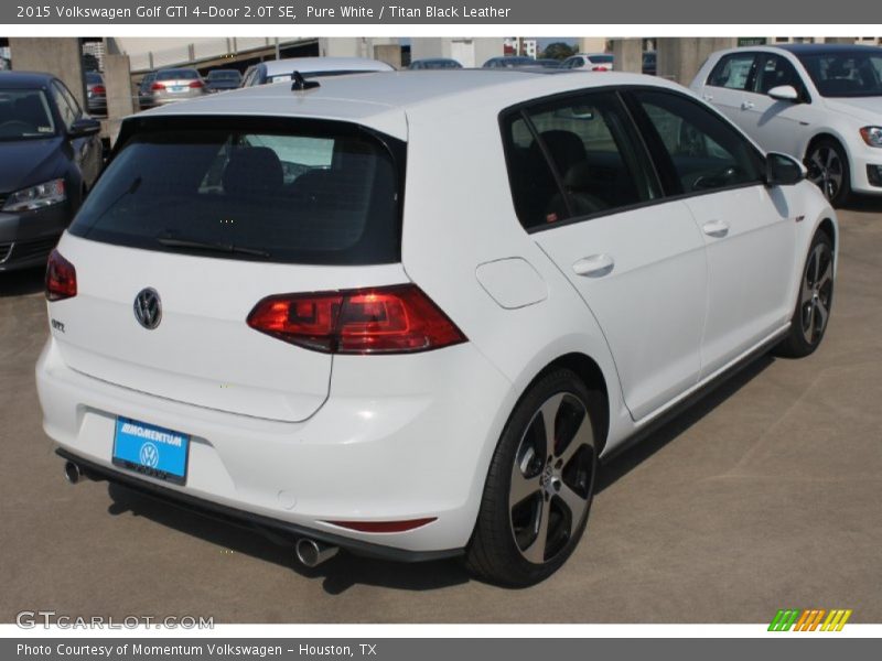 Pure White / Titan Black Leather 2015 Volkswagen Golf GTI 4-Door 2.0T SE