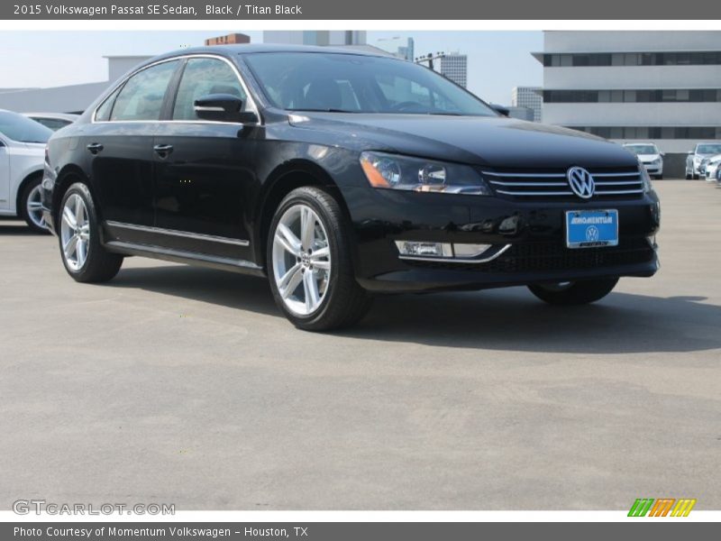 Black / Titan Black 2015 Volkswagen Passat SE Sedan