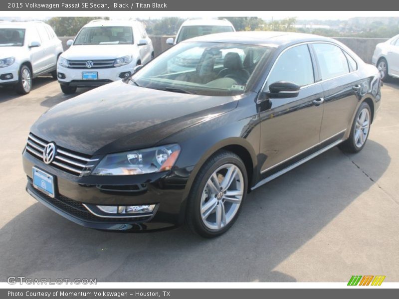 Black / Titan Black 2015 Volkswagen Passat SE Sedan