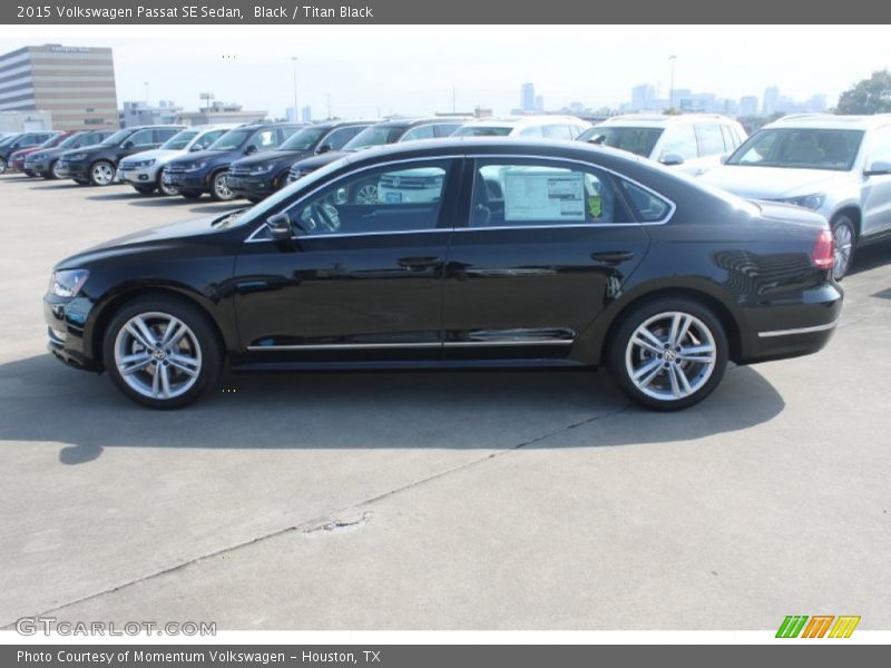 Black / Titan Black 2015 Volkswagen Passat SE Sedan