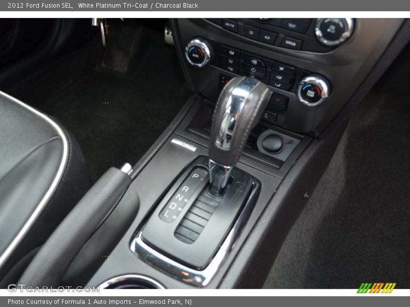 White Platinum Tri-Coat / Charcoal Black 2012 Ford Fusion SEL