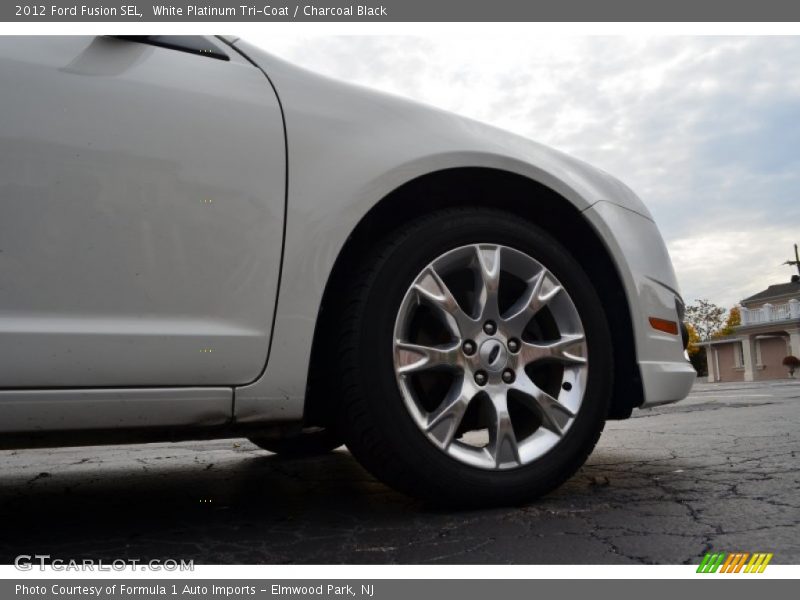 White Platinum Tri-Coat / Charcoal Black 2012 Ford Fusion SEL