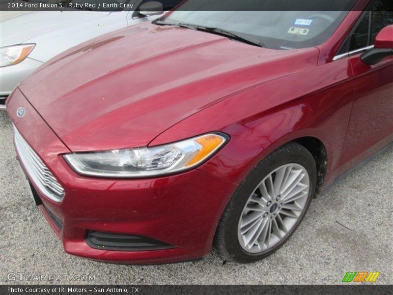 Ruby Red / Earth Gray 2014 Ford Fusion S