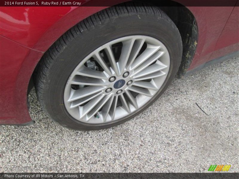 Ruby Red / Earth Gray 2014 Ford Fusion S