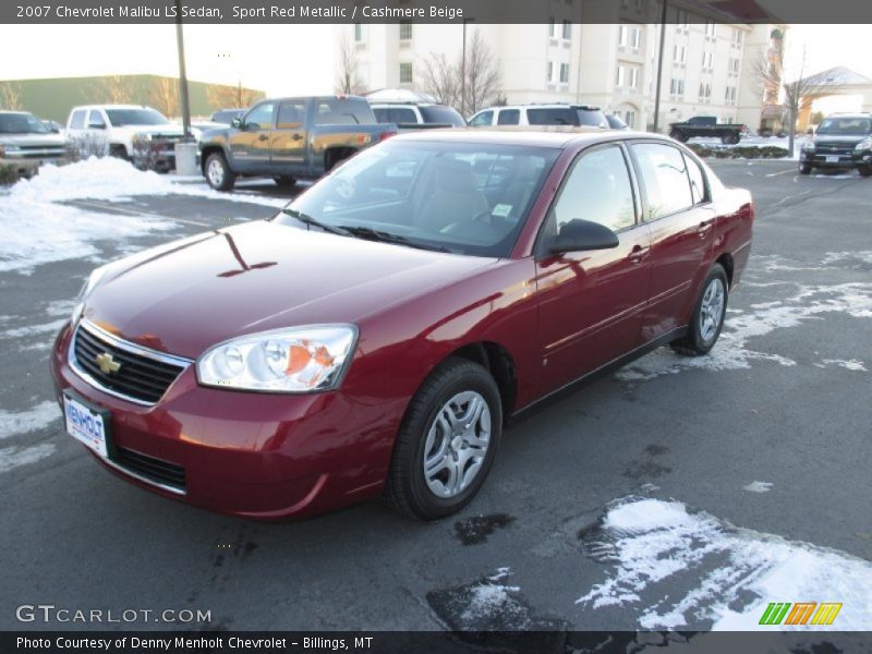 Sport Red Metallic / Cashmere Beige 2007 Chevrolet Malibu LS Sedan