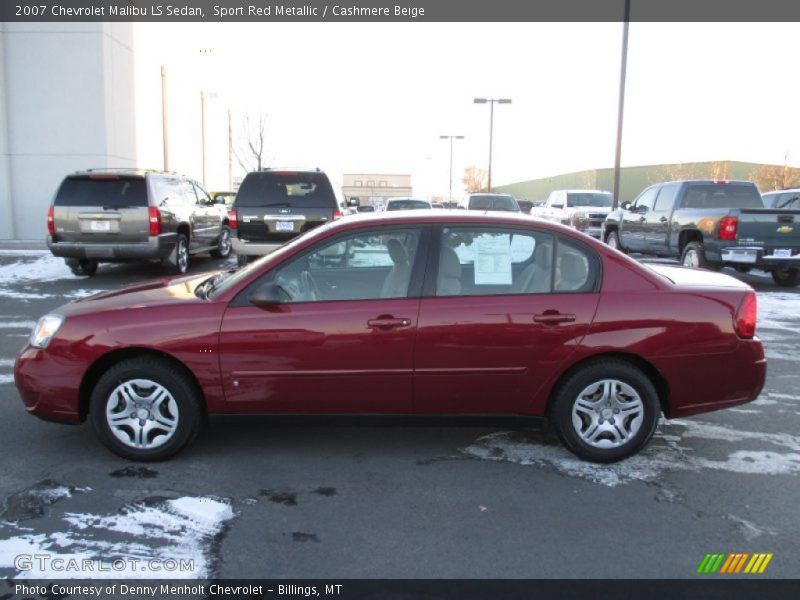 Sport Red Metallic / Cashmere Beige 2007 Chevrolet Malibu LS Sedan