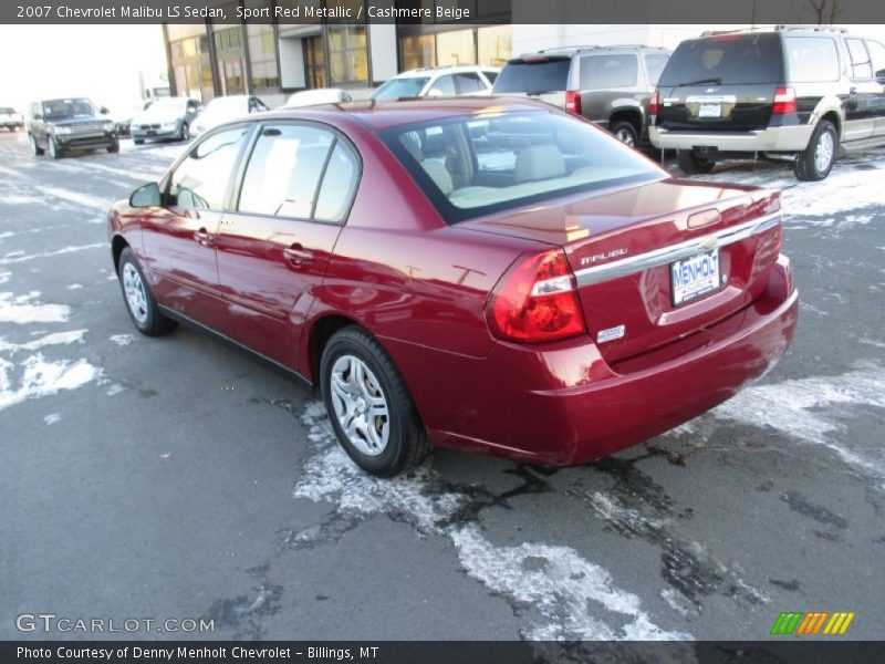 Sport Red Metallic / Cashmere Beige 2007 Chevrolet Malibu LS Sedan